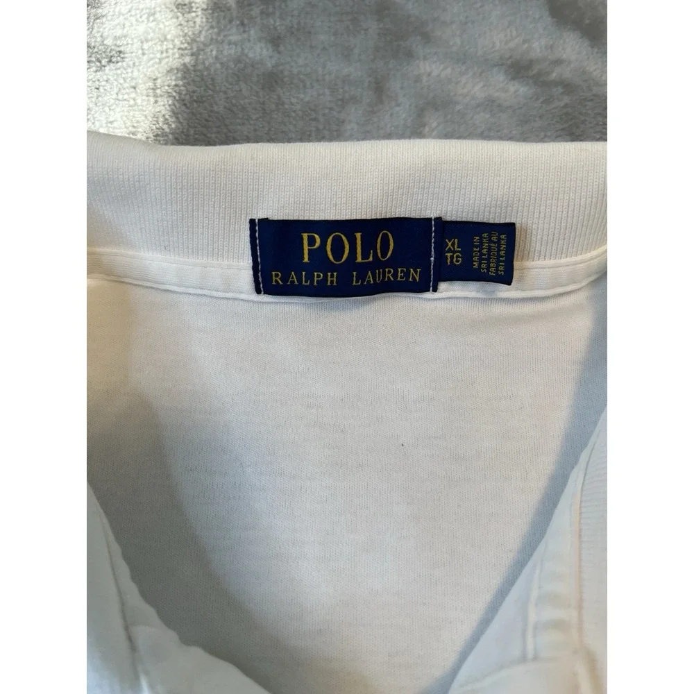 Polo Ralph Lauren Mens Shirt XL White Short Sleeve Pony Logo